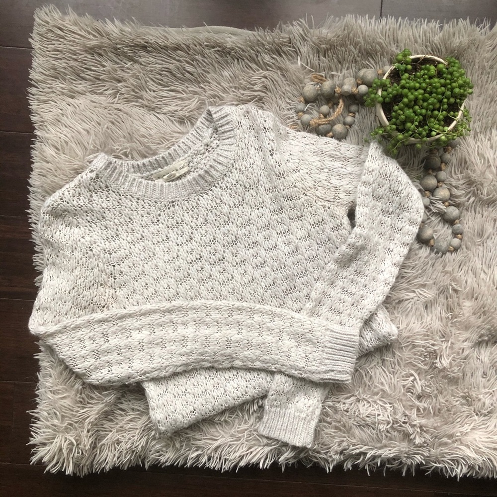 If It Were Me Open Knit Sweater